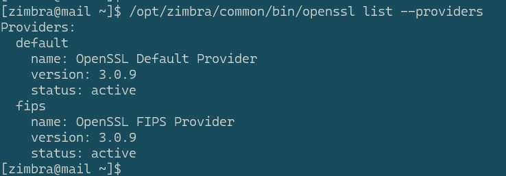 zimbra list provider SSL